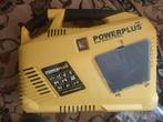 Powerplus POWX-1702 compressor, Gebruikt, 6 tot 10 bar, Mobiel, 100 liter of meer