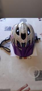 Kinder fietshelm Muddyfox wit/paars, Fietsen en Brommers, M, Jongen of Meisje, Ophalen of Verzenden, Zo goed als nieuw