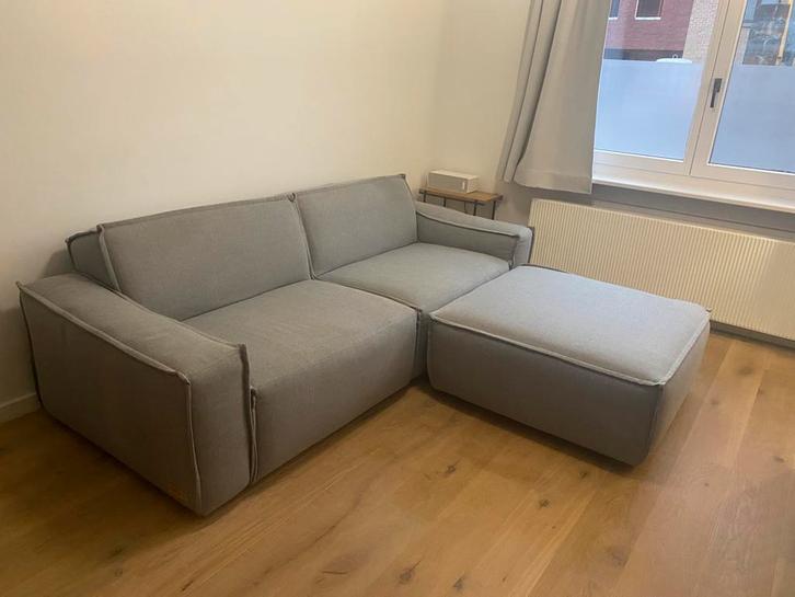 Grijze Umix Brooklyn zetel, Huis en Inrichting, Zetels | Zetels en Chaises Longues, Gebruikt, Ophalen
