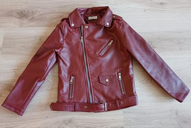 Veste simili cuir, fille 10 ans, Kinderen en Baby's, Kinderkleding | Maat 140, Zo goed als nieuw, Meisje, Trui of Vest, Ophalen of Verzenden