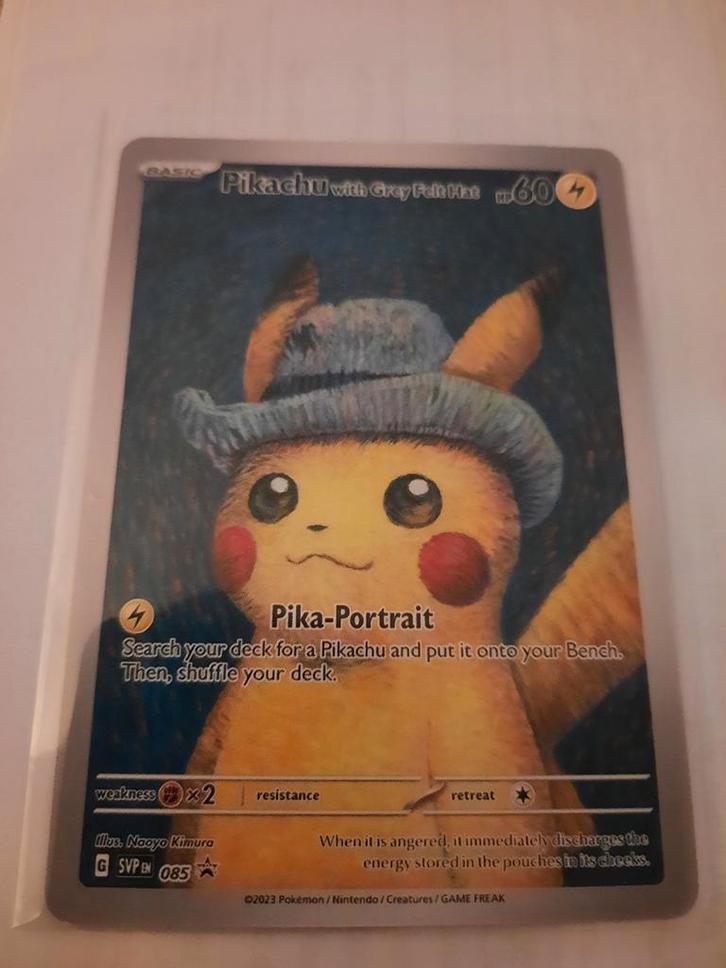 PIKACHU Van Gogh, Hobby en Vrije tijd, Verzamelkaartspellen | Pokémon, Zo goed als nieuw, Booster, Ophalen of Verzenden