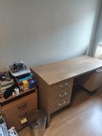 Licht beschadigd klein bureau met ladenblok, Huis en Inrichting, Ophalen, Gebruikt, Bureau