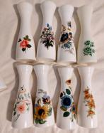 Bormioli rocco figlo 8 opaline vaasjes met bloemenprint, Huis en Inrichting, Ophalen of Verzenden, Zo goed als nieuw