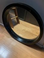 Zware houten ronde spiegel vintage diameter 69 cm, Enlèvement