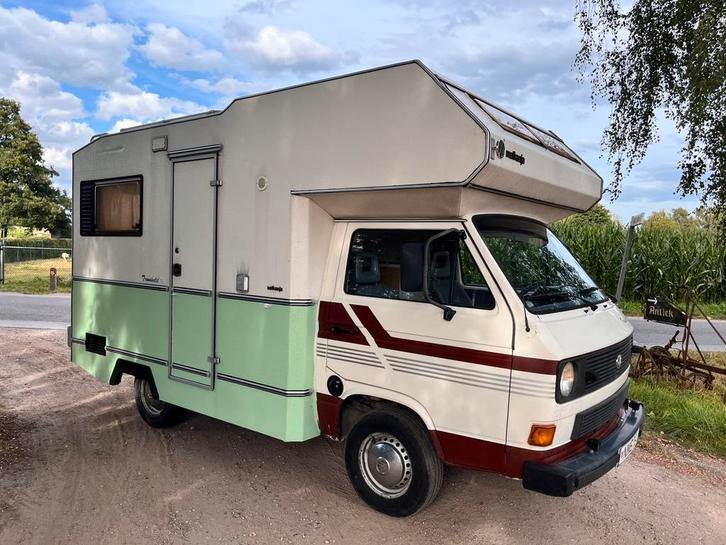 Volkswagen t3 kampeerauto camper, Caravans en Kamperen, Mobilhomes, Bedrijf, Volkswagen, Diesel, Ophalen