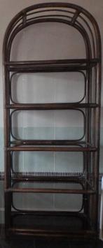 étagère en rotin travail belge H=2m, Enlèvement, Comme neuf