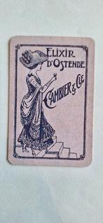 Carte à jouer Oostende_Elixir d'Ostende_Gambier_Blauw_287, Enlèvement ou Envoi, Utilisé, Carte(s) à jouer