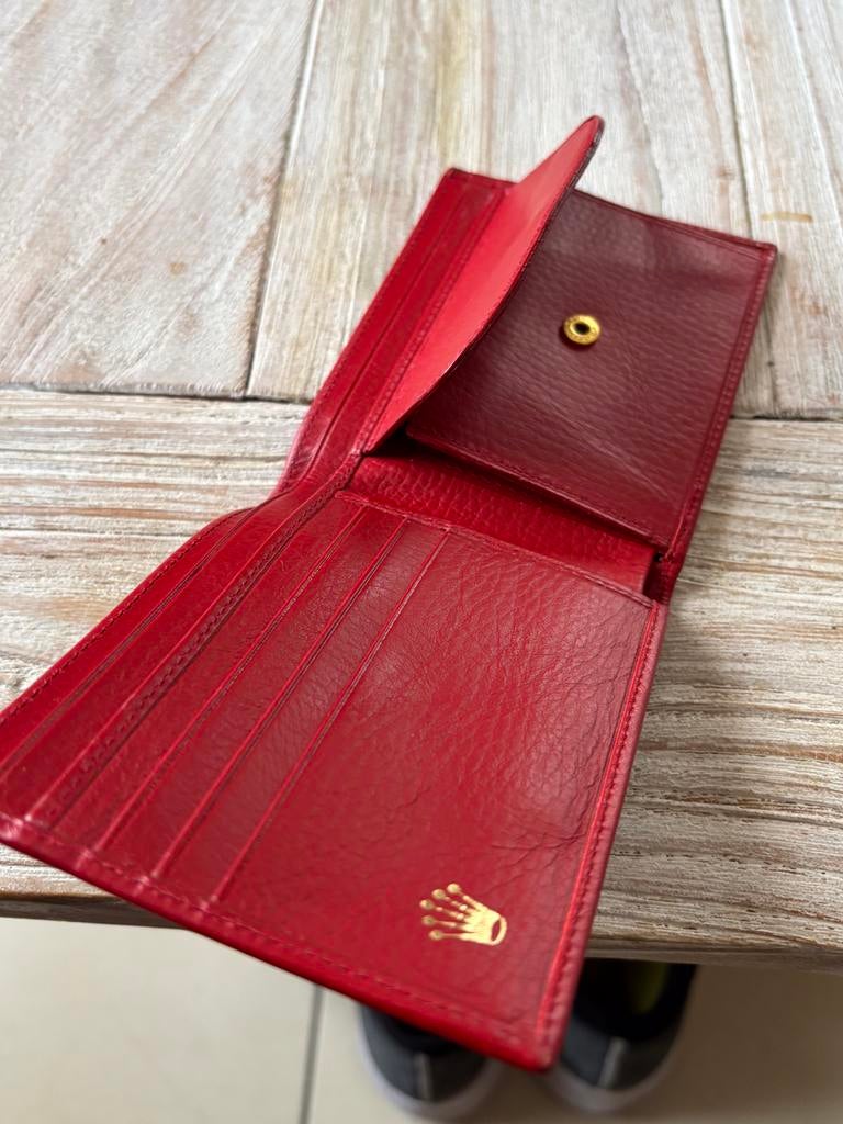 Nieuw Rolex portefeuille rood leder origineel., Ophalen of Verzenden, Nieuw