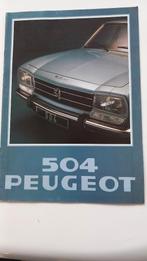 Catalogue Peugeot 1979 14 pages 504, 504 GL, 504, Comme neuf, Enlèvement, Peugeot, Divers