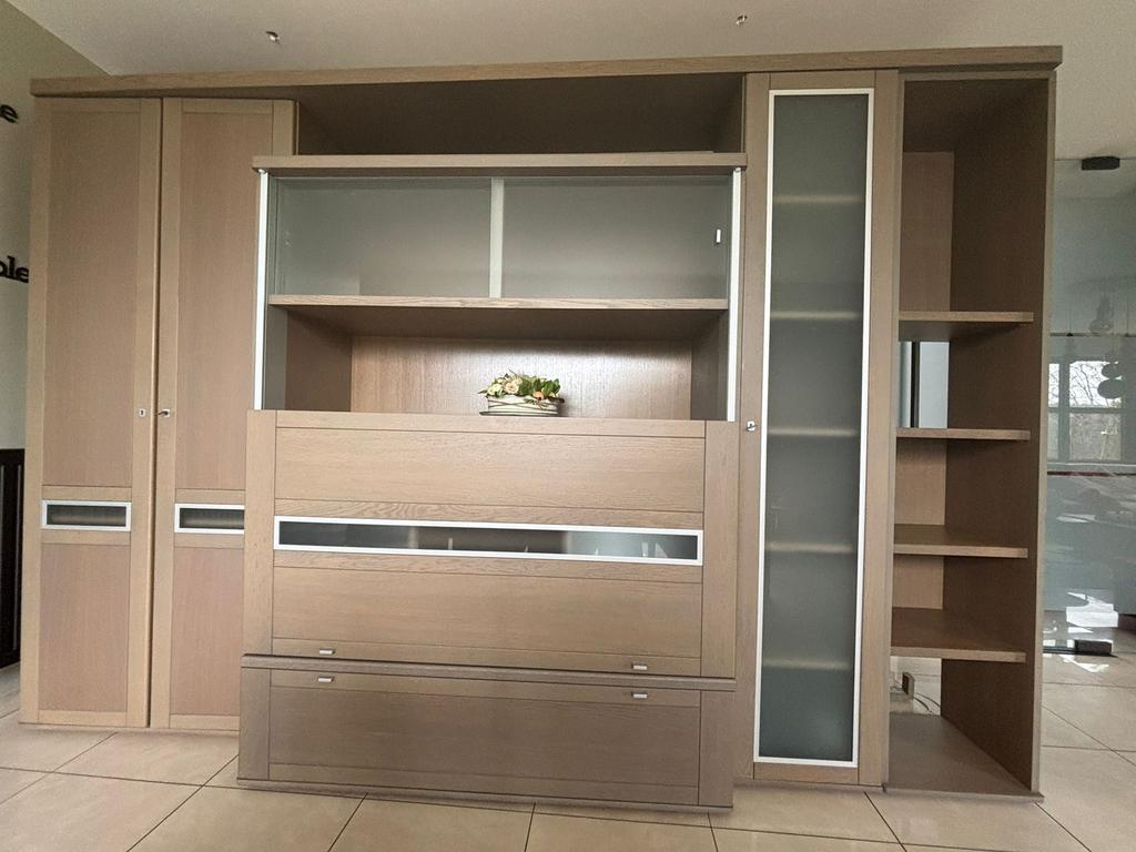 Salle à manger avec 6 chaises en cuir, Maison & Meubles, Enlèvement, Utilisé