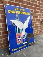 Emaille reclamebord chaudfontaine, Enlèvement, Utilisé, Panneau publicitaire