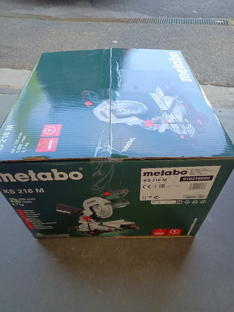 Metabo KS216M verstekzaag, Ophalen, Nieuw