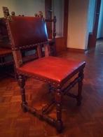 stoel hout- leder 5 stuks, Ophalen