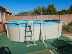 Stalen zwembad 4m90x3m60x1m20 incl trap,pomp en ..., Tuin en Terras, Ophalen