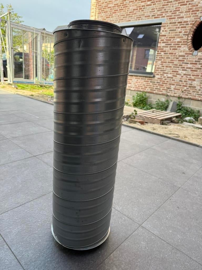 Geluidsdemper ventilatiesysteem, Bricolage & Construction, Tuyaux & Évacuations, Neuf, Buse droite, Aluminium, Moins de 2 mètres