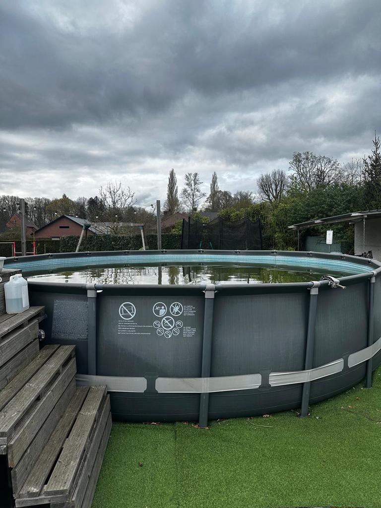 Piscine Intex H=1m20 et diamètre=6m, 300 cm ou plus, Rond, Enlèvement, Utilisé