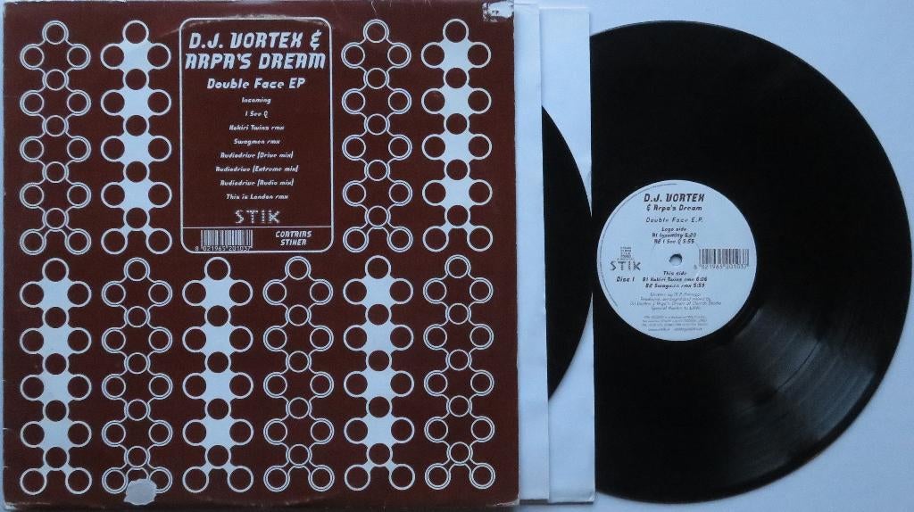 D.J. Vortex et Arpa dream. Double EP., CD & DVD, Vinyles | Dance & House, Enlèvement ou Envoi, Utilisé, 12 pouces, Techno ou Trance