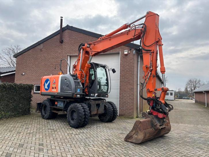 Hitachi ZX140W-3 Graafmachine mobiele kraan (2010) Rototilt!, Zakelijke goederen, Landbouw | Tractoren, Ophalen