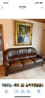 Lederen salon De Schoenmaeker Mechelen., Huis en Inrichting, Ophalen, Gebruikt