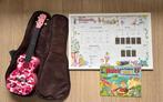 Ukelele, hoes, muziekboek en poster in lijst, Enlèvement, Utilisé, Autres types, Avec valise
