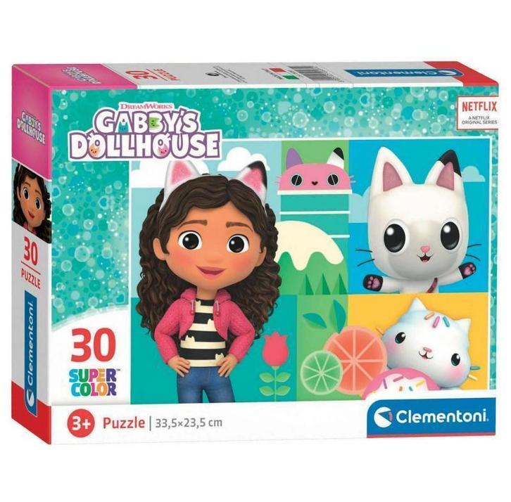 Gabby's Poppenhuis Puzzel - 30 st - Clementoni Legpuzzel, Kinderen en Baby's, Speelgoed | Kinderpuzzels, Nieuw, 2 tot 4 jaar, 10 tot 50 stukjes