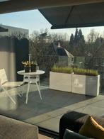 2 Polyester bloembakken, Tuin en Terras, Ophalen, Kunststof, Gebruikt, Balkon