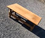 Table de salon en chêne massif 1,30m*60cm*46cm, Moins de 50 cm, Enlèvement, Utilisé, 50 à 100 cm