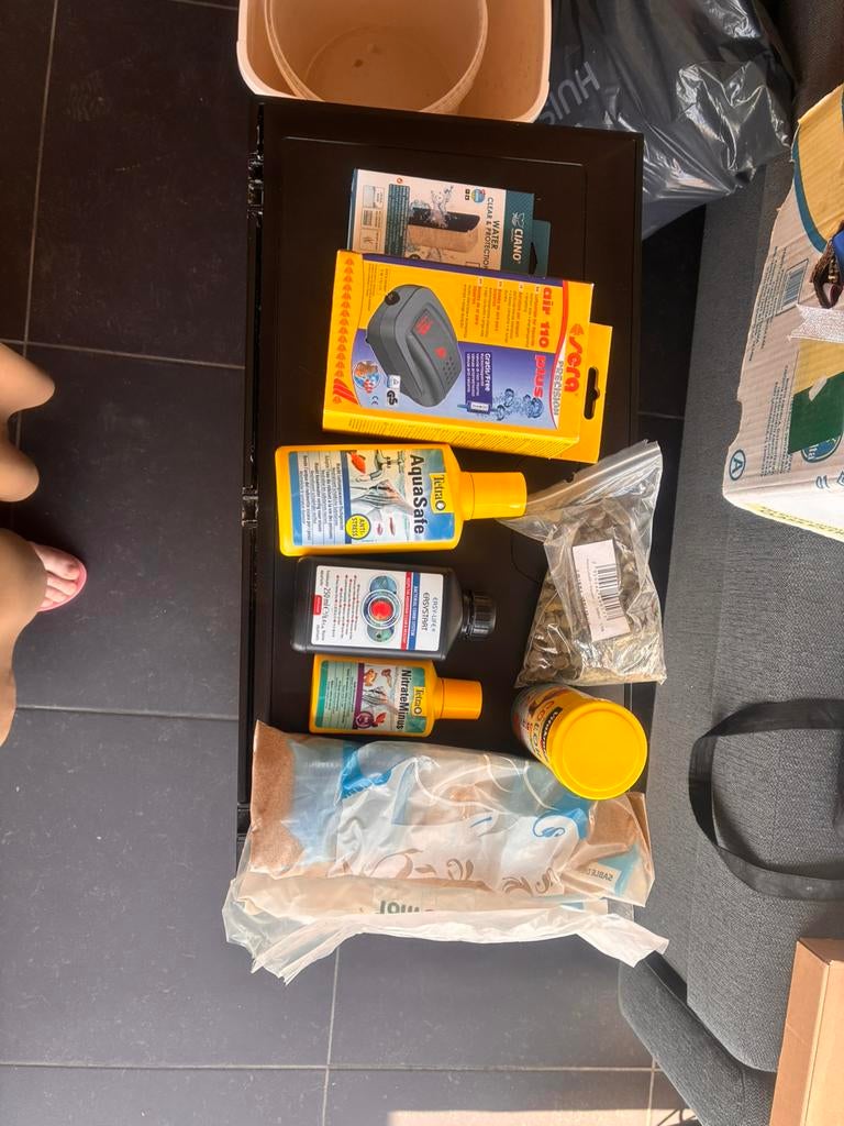 aquarium+enkele benodigdheden., Euro, Ophalen, Gebruikt