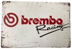 Assiette murale en métal BREMBO RACING au look vintage, Enlèvement ou Envoi, Neuf, Panneau publicitaire