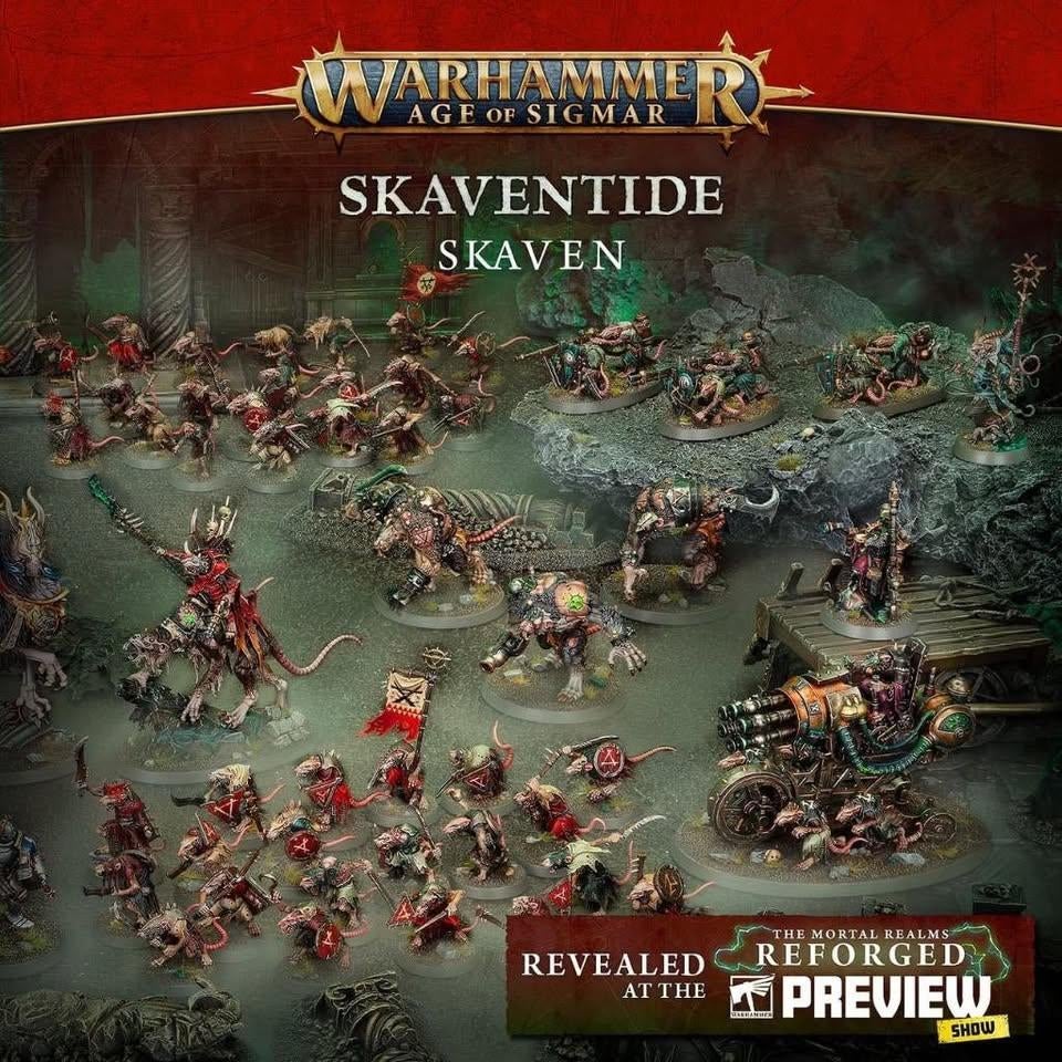 warhammer partie skaven de la boite skaventide, Hobby & Loisirs créatifs, Wargaming, Comme neuf, Warhammer, Enlèvement ou Envoi