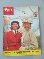 magazine De Post 1958 Expo 58 poster plattegrond atomium, Verzamelen, Retro, Ophalen of Verzenden, Overige typen
