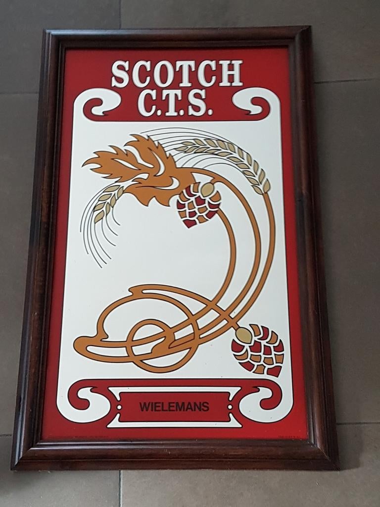 Mooie spiegel Scotch Wielemans, Enlèvement