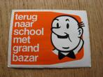 Lambik terug naar school met grand bazar 9 x 6,5 cm Sticker, Ophalen of Verzenden, Suske en Wiske, Nieuw, Plaatje, Poster of Sticker