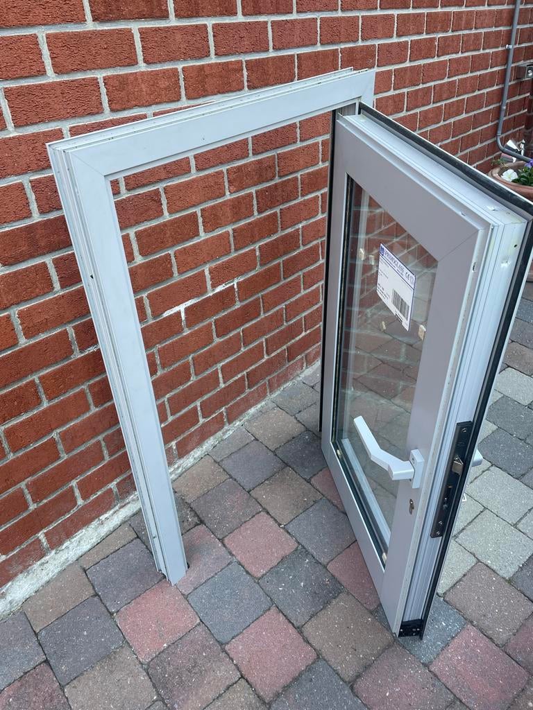 Châssis aluminium, double vitrage avec ouvrant, Bricolage & Construction, Enlèvement, Comme neuf, Aluminium