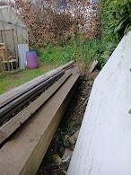 Grands madriers bois exotique, Enlèvement, Comme neuf, Bois