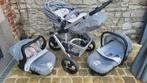 Poussette Noukie’s Trio 3 roues Paquito&Lolita + Base Isofix, Autres marques, Tige de poussée réglable, Comme neuf, Enlèvement