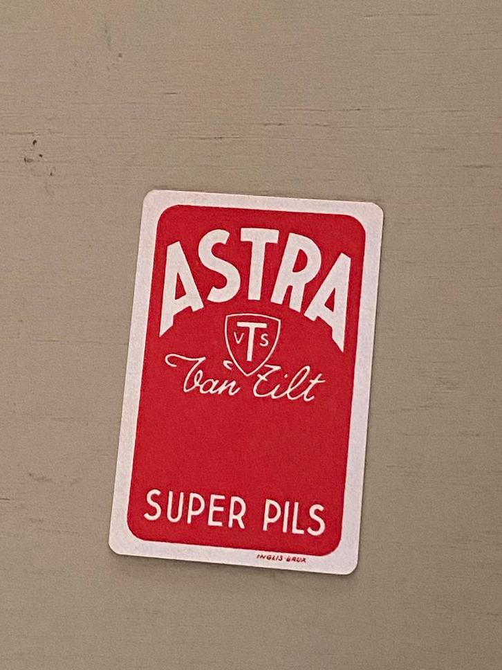 Oude speelkaart brouwerij VAN TILT te LEUVEN, Verzamelen, Speelkaarten, Jokers en Kwartetten, Zo goed als nieuw, Speelkaart(en)