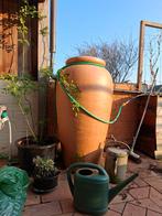Regenvat/ megawaterkruik met koper kraantje, Ophalen, Kunststof, Gebruikt, Met kraantje