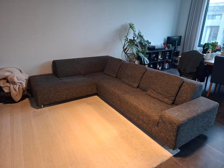 Donkergrijze zithoek, Maison & Meubles, Canapés | Coins salons complets, Enlèvement