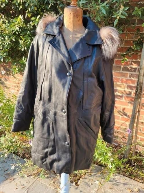 Echt lederen winterjas Richa maat 40, Kleding | Dames, Jassen | Winter, Ophalen, Maat 38/40 (M)