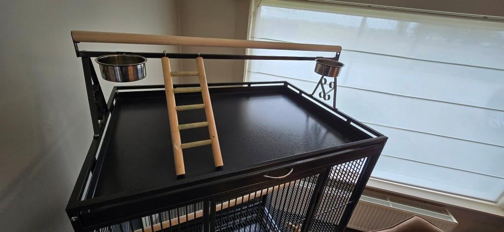 cage à perroquets, Enlèvement, Comme neuf, Métal, Cage à oiseaux