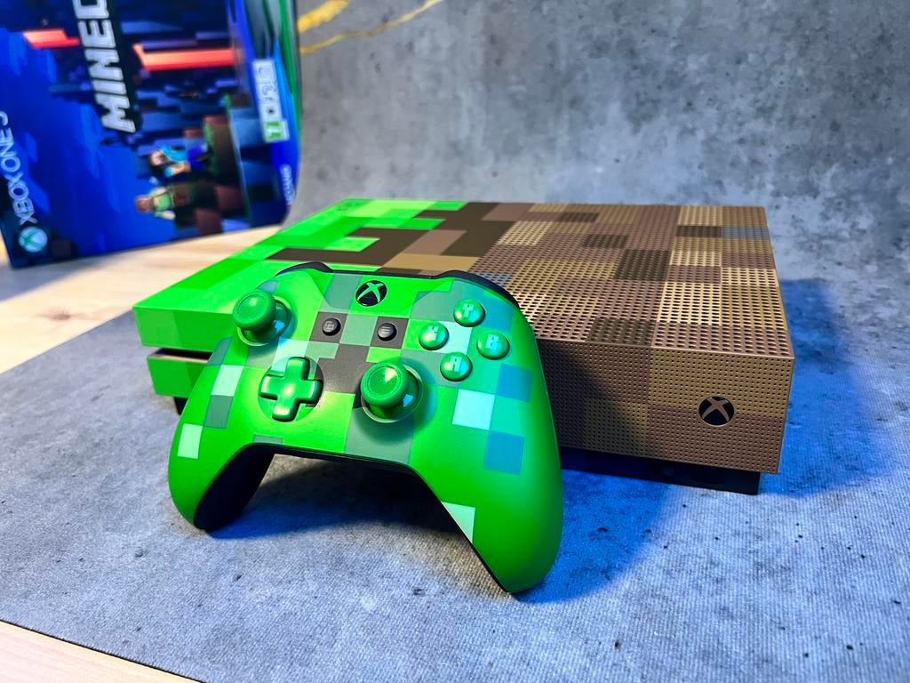 Xbox One S (Minecraft Edition), Games en Spelcomputers, Spelcomputers | Xbox One, Zo goed als nieuw, Xbox One, Ophalen