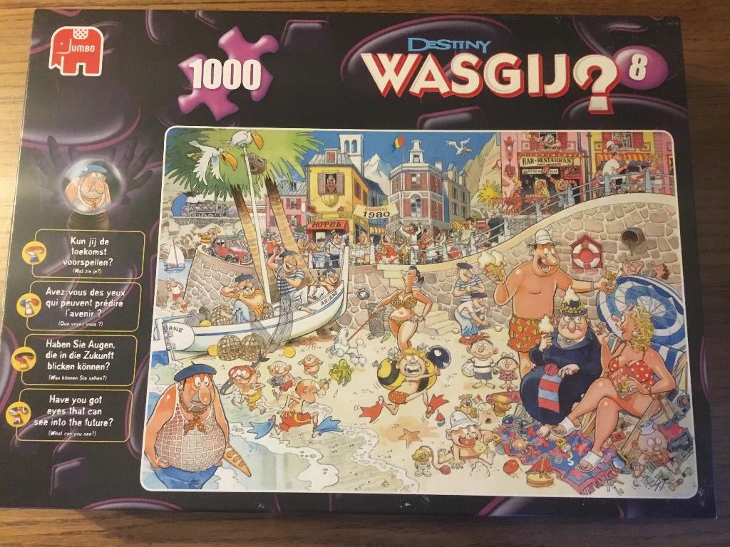 Puzzel Jumbo 1000 stukjes Wasgij destiny 8, Ophalen of Verzenden, 500 t/m 1500 stukjes, Gebruikt, Legpuzzel