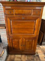 Massieve Klassieke secretair in warm kersenhout., Ophalen, Zo goed als nieuw