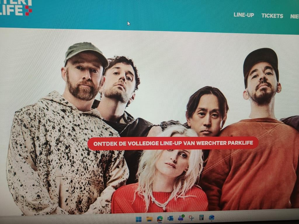 Werchter parklife met linkin park, papa roach..., Juni