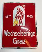 Emaille reclamebordje verzekeringen Oostenrijk, Verzamelen, Ophalen of Verzenden