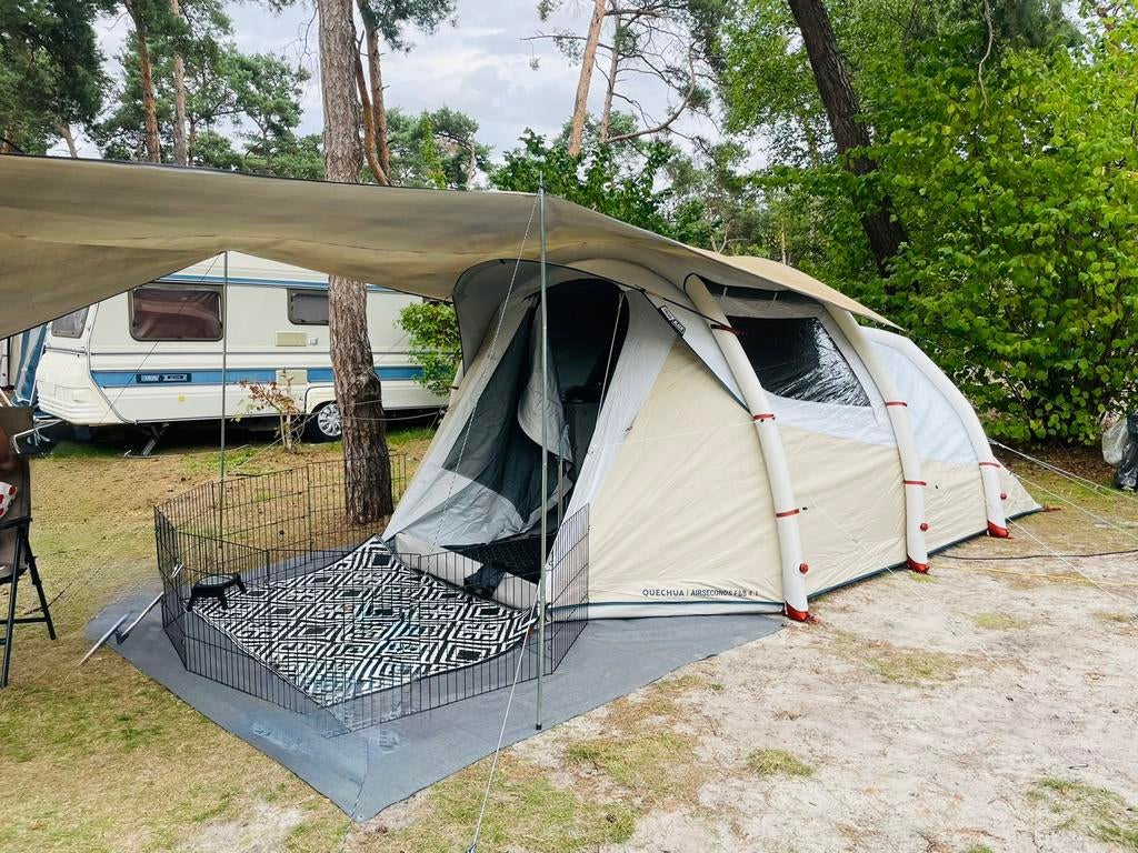 quechua tent 4.1, Caravans en Kamperen, Ophalen, Zo goed als nieuw, Tot en met 4