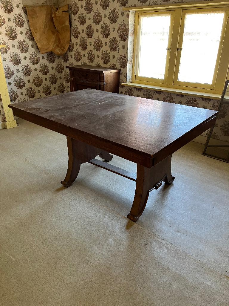 Tafel, Huis en Inrichting, Tafels | Eettafels, Ophalen, Gebruikt, Overige houtsoorten