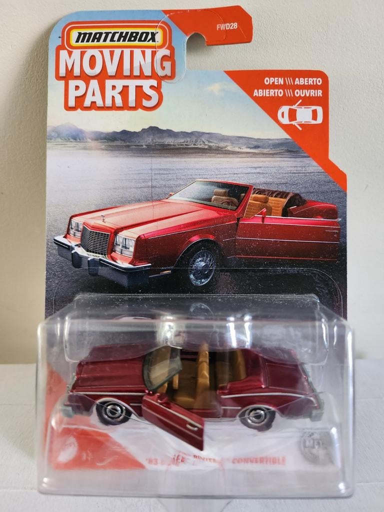 Matchbox Moving Parts 1983 Buick Riviera Convertible (2020), Ophalen of Verzenden