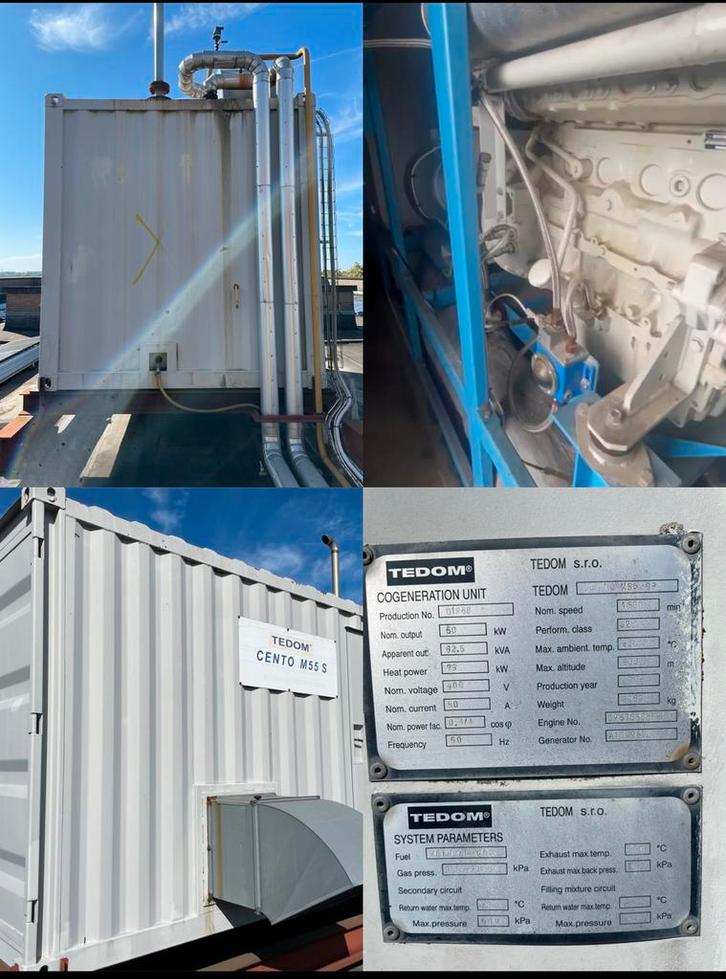 Group électrogène TEDOM COGENERATION UNIT, Bricolage & Construction, Métaux, Comme neuf, Enlèvement